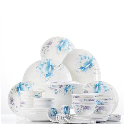 骚插插脱脱48头聆听花开骨瓷礼品餐具套装